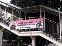 Suasana penyambutan Novel Baswedan di gedung KPK