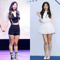 Wanita bernama lengkap Jung Chae-Yeon ini memiliki berat badan 64 kg ketika di bangku sekolah. Sebelum memulai debutnya di grup DIA, Chaeyeon mulai menurunkan berat badan dengan olahraga ekstra serta menari. Ia juga mengaku hanya mengonsumsi tahu, susu kacang dan tomat ceri sehingga beratnya turun sebanyak 16 kg. Foto: dok. Koreaboo