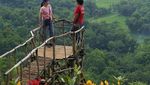 Foto: Jembatan Bambu Tengah Sawah Ini Lagi Hits di Yogya
