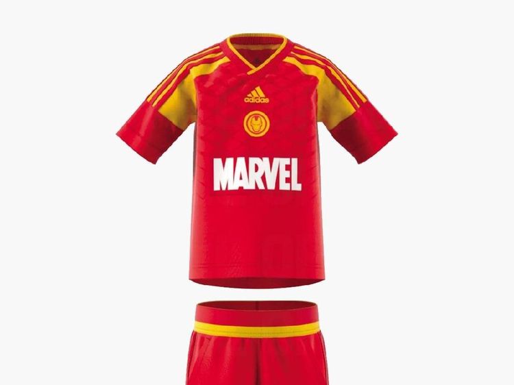 Penampakan Jersey Spesial Adidas-Marvel: Spiderman, Hulk, Iron Man