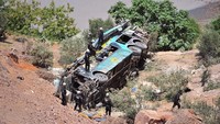 Nahas, sedikitnya 44 orang tewas dalam kecelakaan ini. Foto: REUTERS/Diego Ramos