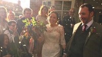 Jon dan Ellie saat menikah tahun lalu.