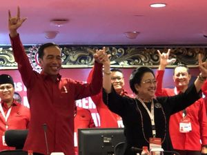 Sambutan Riuh Kader PDIP Saat Mega Umumkan Jokowi Capres 2019