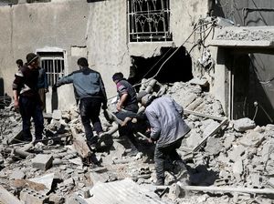 Tragis! 5 Hari Gempuran Suriah di Ghouta Timur Tewaskan 416 Orang