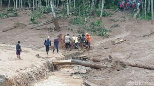 Foto: Kondisi di Lokasi Longsor Brebes Pagi Ini