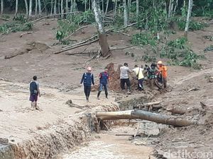 Foto: Kondisi di Lokasi Longsor Brebes Pagi Ini