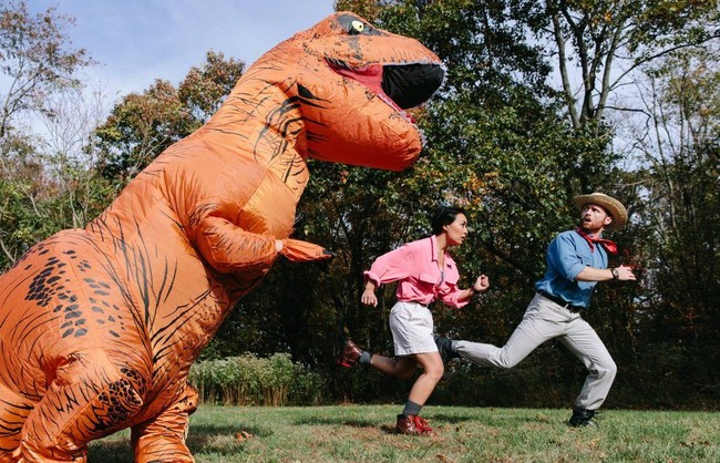 Dr. Ellie Sattler dan Dr. Alan Grant dari film hit dinosaurus Jurassic Park. Foto: dok. Isaac James