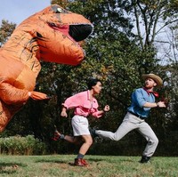 Dr. Ellie Sattler dan Dr. Alan Grant dari film hit dinosaurus Jurassic Park. Foto: dok. Isaac James