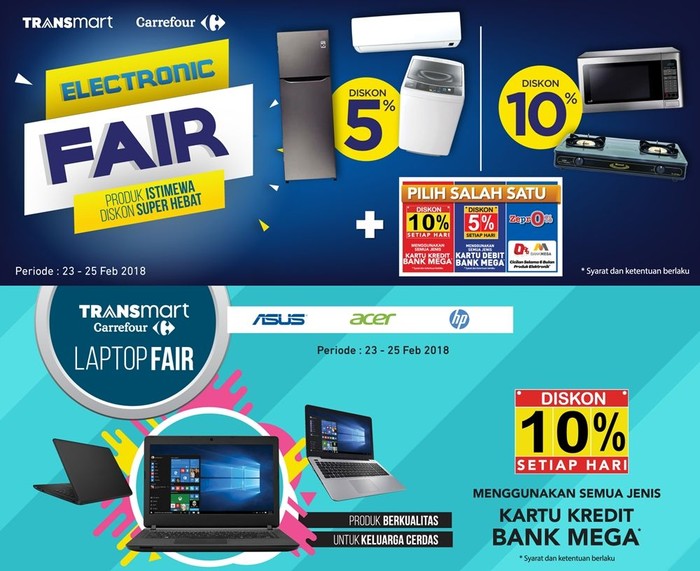 Update Elektronik Rumah Tangga, Ponsel hingga Laptop di Transmart