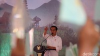 Saya amat berbahagia sekali bisa hadir dalam tempat mulia ini, di mana dalam perang Puputan dalam 1949, pahlawan besar kita, Bapak I Gusti Ngurah Rai gugur di tempat ini dalam rangka mempertahankan martabat dan harga diri kita bangsa Indonesia melawan penjajahan Belanda pada saat itu, ujar Jokowi di Taman Pujaan Bangsa, Candi Margarana, Tabanan, Bali, Jumat (23/2/2018).
