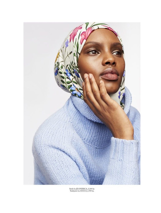 Amina Adan tampil pertama kali di Milan Fashion Week 2018. Dia jadi hijabers kedua setelah Halima Aden yang tampil di ajang fesyen bergengsi itu. Foto: Instagram