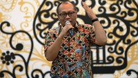 Direktur Utama BPJS Ketenagakerjaan, Agus Susanto saat memaparkan kinerja di Jakarta, Jumat (23/2/2018).