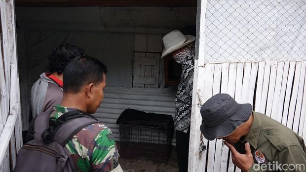 andang tempat ular dikerangkeng kosong 