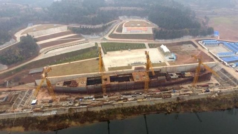 Replika kapal Titanic yang tengah dibangun di China (Weibo) Replika kapal Titanic yang tengah dibangun di China (Weibo)