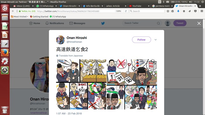Komikus Jepang Sindir Kereta Cepat, Ini Reaksi Menkominfo Komikus Jepang Sindir Kereta Cepat, Ini Reaksi Menkominfo
