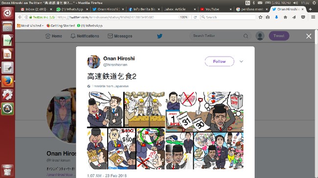 Sindiran Komikus Jepang Soal Kereta Cepat Jokowi, Benar atau Salah?