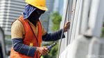 Untuk Penataan, Jalan Sudirman-Thamrin Dipasang Pembatas