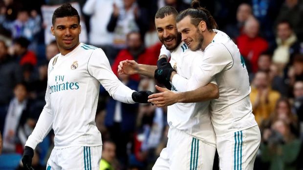 Gol Gareth Bale tercipta berkat assist dari Karim Benzema. (