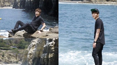 Foto: Aktor Korea Tampan Ji Chang Wook dan Liburan Pantai