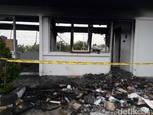 Ini Kondisi Pos Satpam PT RUM di Sukoharjo Usai Dibakar Massa