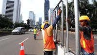 Pemerintah Provinsi (Pemprov) DKI Jakarta menekankan pada penataan jalan protokol dan trotoar.