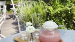 Nikmatnya Menghirup Matcha Latte dengan Suasana Kebun Bunga di Kafe Ini
