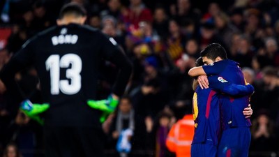 Demonstrasi Kehebatan Messi-Suarez-Coutinho di Camp Nou