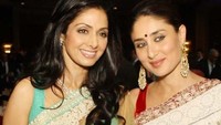 Sridevi meninggal dunia di usia 54 tahun. Di Instagram muncul foto-foto kenangan dirinya berpose bersama aktis juniornya. Foto: dok Instagram