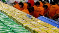 Penampakan sabu 1 ton yang diselundupkan. Foto: dok. detikcom