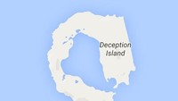 Deception Island ini ada di Antartika. Foto: Instagram sadtopographies