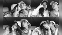 Ini foto kemesraan keduanya. Ada ciuman di pipi lho. Foto: dok Instagram