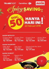Hanya Hari Ini! Wajan Maxim Diskon 50% di Transmart Carrefour