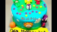 Sepertinya para Teletubbies ini sudah mengikuti program diet ekstrim. Lihat saja,  yang tadinya gemuk chubby,  jadi kurus dan bermuka lonjong. Foto: Instagram @azka_cakebakery Foto: Istimewa