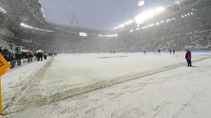 Cuaca Ekstrem, Juventus Stadium Membeku