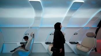 Walau hanya prototipe, desain yang ditampilkan kental dengan nuansa futuristik. (Foto: Reuters)