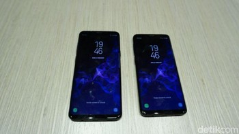 Ini dia Galaxy S9+ dan S9. Foto: Rachmatunnisa/detikINET