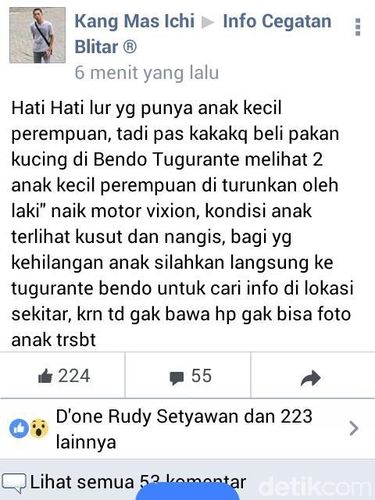 Penculikan anak di Blitar/