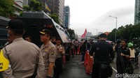 Foto: Polda Metro Jaya menyiapkan 2.000 personel untuk mengamankan jalannya sidang tersebut. (Wildan-detikcom)