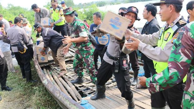 BPBD Jatim Tinjau Banjir di Bojonegoro