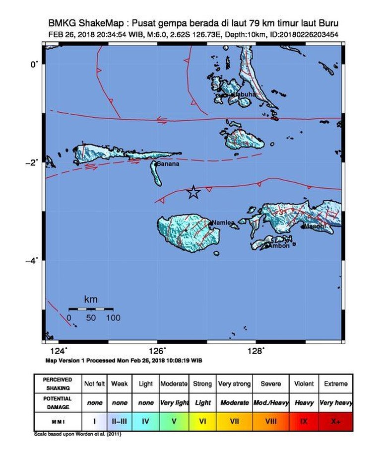 Gempa 6,0 SR Guncang Buru Maluku Gempa 6,0 SR Guncang Buru Maluku