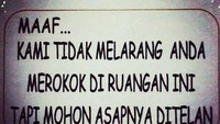 Ingat, yang kena bahaya asap rokok bukan cuma yang menghisapnya saja tapi juga sekelilingnya. (Foto: Internet)