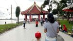 Foto: Jelang Cap Go Meh, Warga Singapura Datangi Pulau Kemaro Sumsel