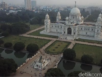 Foto Drone: Kemegahan Bangunan Kota Kolkata