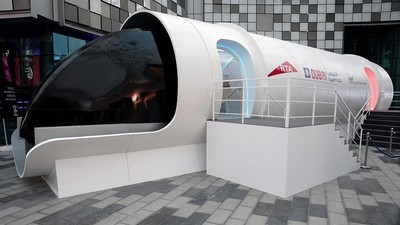 Interior Mewah Hyperloop One, Kereta Secepat Pesawat