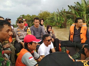 BPBD Jatim Tinjau Banjir di Bojonegoro