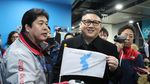 Foto: Kemunculan Kim Jong Un dan Trump KW di Penutupan Olimpiade