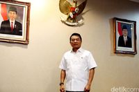 Moeldoko di kantornya.