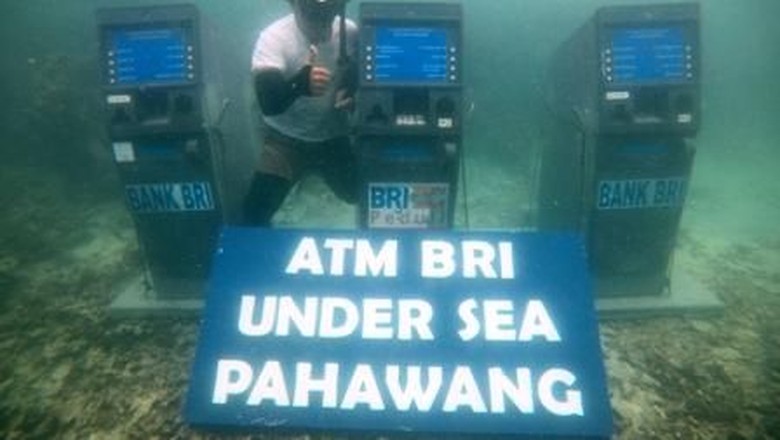 ATM bawah laut di Pahawang (dok MURI) ATM bawah laut di Pahawang (dok MURI)