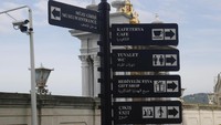 Petunjuk arah wisata Istana Beylerbeyi untuk pengunjung (Kurnia/detikTravel)