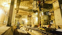 Untuk pemasangan rel, saat ini sudah terpasang 4.700 meter. Dok. Instagram MRT Jakarta.